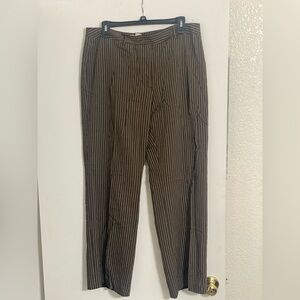 Ann Taylor Brown Pinstripe Trousers